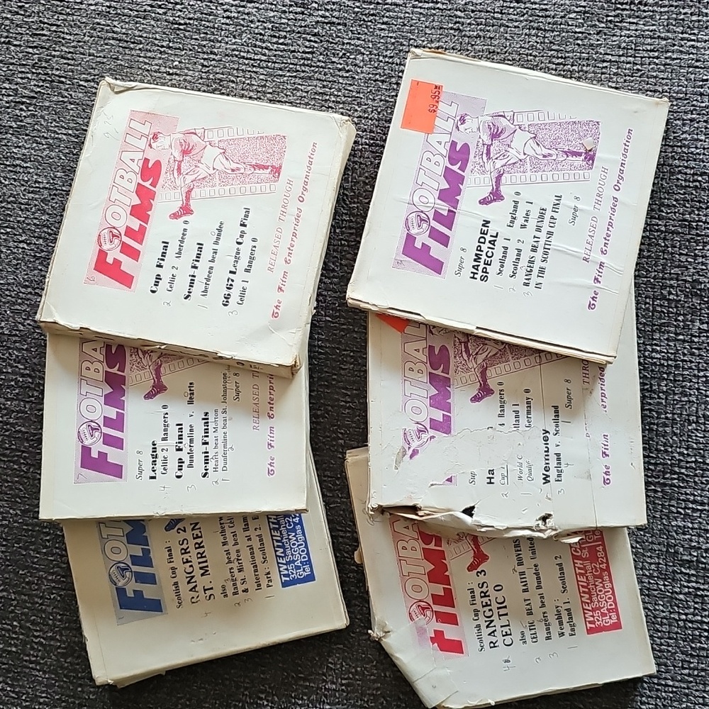 6 Vintage Football Film Reels Collection